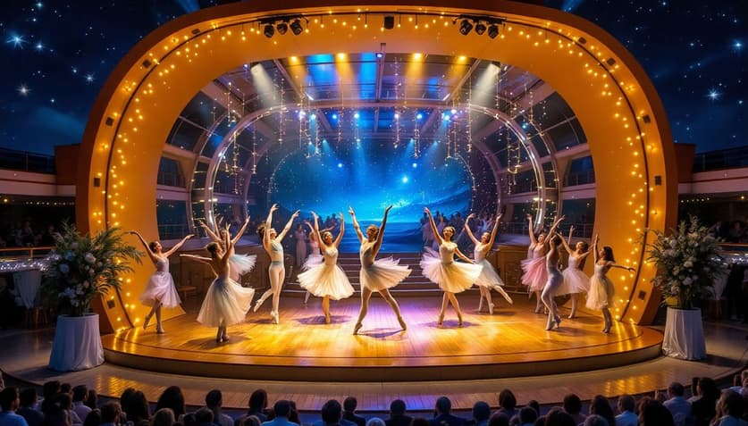 Iconic ballet production at sea featuring talented dancers